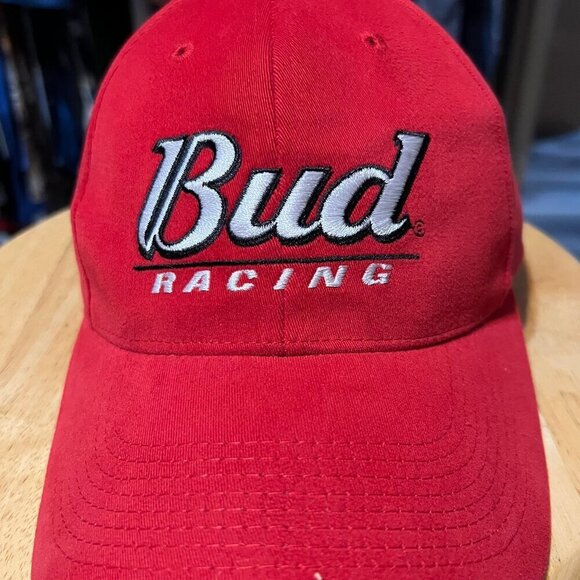 Vintage Drew Pearson Budweiser Racing Fitted Hat - Picture 1 of 8